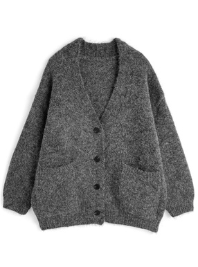 Vネックニットカーディガン