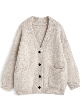 Vネックニットカーディガン