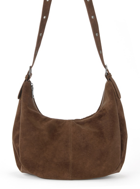 レザーラウンドショルダーバッグ