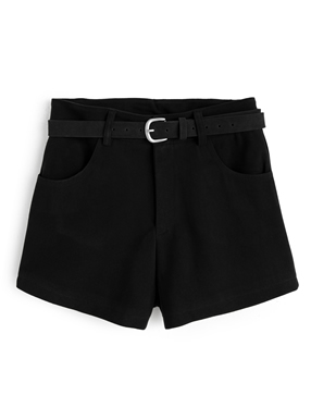 ベルト付きショートパンツ