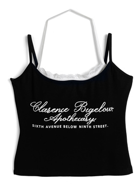 カップ付きホルターネックレイヤード風キャミソール