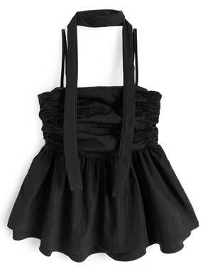 タイ付きギャザーキャミソール