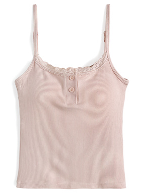 カップ付きレースキャミソール