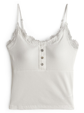 カップ付きレースキャミソール