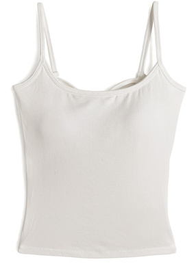 カップ付きバッククロスキャミソール