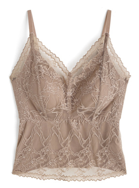 カップ付きレースキャミソール