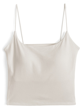 カップ付きバックオープンキャミソール