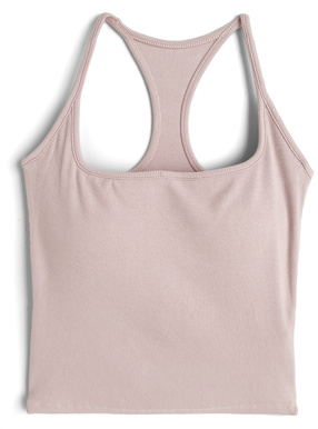 カップ付きリブタンクトップ