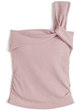 カップ付きツイストワンショルダーキャミソール