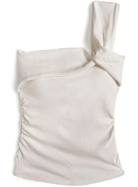 カップ付きツイストワンショルダーキャミソール