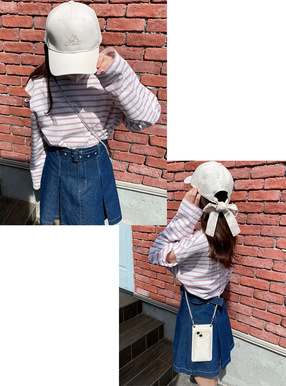 バックリボンロゴ刺繍キャップ