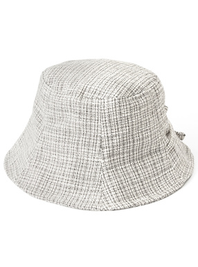 ツイードリボンバケットハット