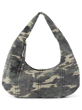 カモフラージュ柄ピグメントハンドバッグ