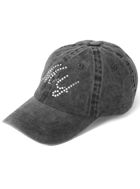 ラインストーンロゴキャップ