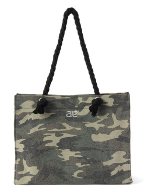 カモフラージュ柄スクエアトートバッグ