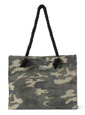 カモフラージュ柄スクエアトートバッグ
