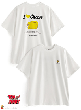 トムとジェリー　ジェリープリントビッグTシャツ