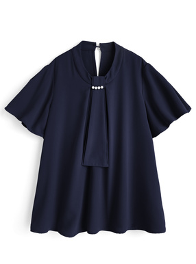 ボウタイパールブラウス