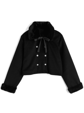 ティペット付きダブルボタンジャケット