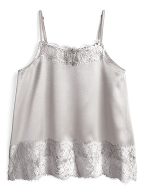 レースサテンキャミソール