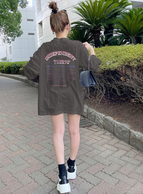 ヴィンテージプリント加工ビッグロンT