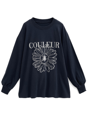プリントTシャツ(ネイビー) | レディースファッション通販の