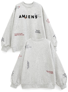 ロゴ刺繍スウェットトップス