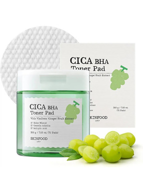 SKIN FOODシャインマスカット シカ BHA トナーパッド
