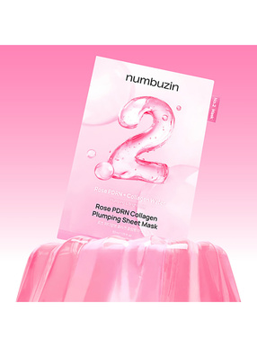 numbuzin  2番 ローズPDRN コラーゲン ぷるぷるマスク5枚入り