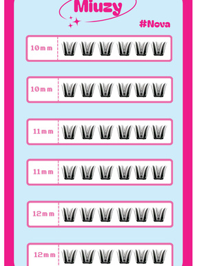 miuzy lash ノーグルーつけまつげ