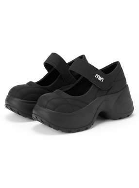 厚底ヒールメリージェーンシューズ