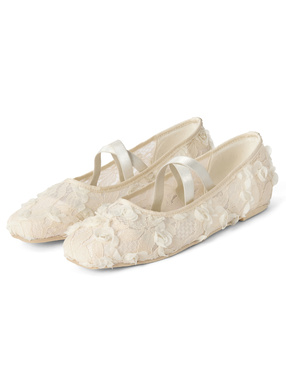 レースバレエシューズ