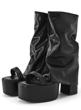 カバー厚底サンダル