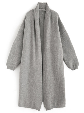 ニットロングガウンカーディガン