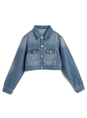 ショート丈デニムジャケット