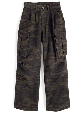 ILLIT アイリット BEBカモフラージュ柄カーゴワイドパンツ