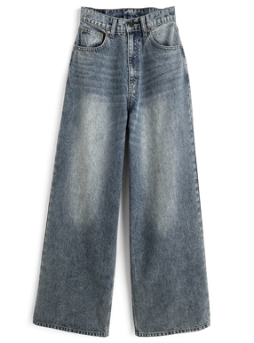 ワイドデニムパンツ