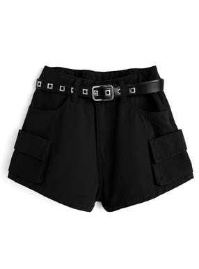 ベルト付きカーゴショートパンツ