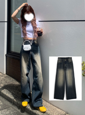 ワイドデニムパンツ