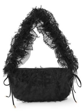 チュールリボンボディーバッグ