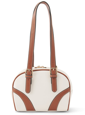 レザー切替ボストンバッグ