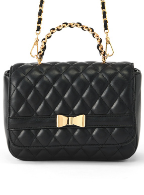 2Wayリボンキルティングフラップバッグ