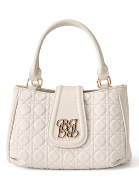 キルティングロゴプレートハンドバッグ