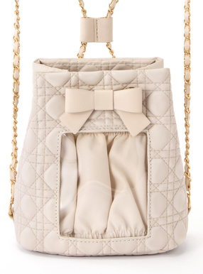 ぬい活キルティング巾着ミニリュック