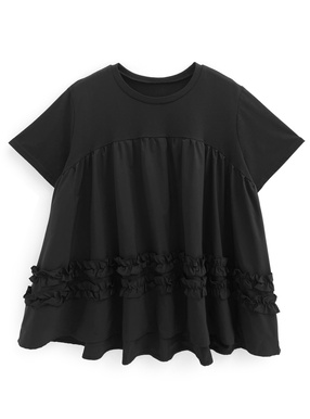 ドッキングフリルTシャツ