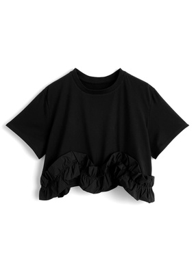 フリルヘムTシャツ