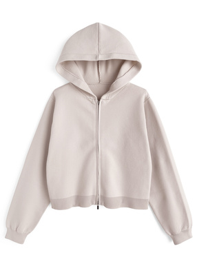 ダブルジップニットパーカー