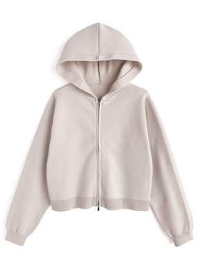 ダブルジップニットパーカー