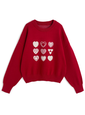 ハートロゴニットトップス