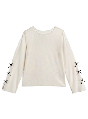 リボンシアートップス